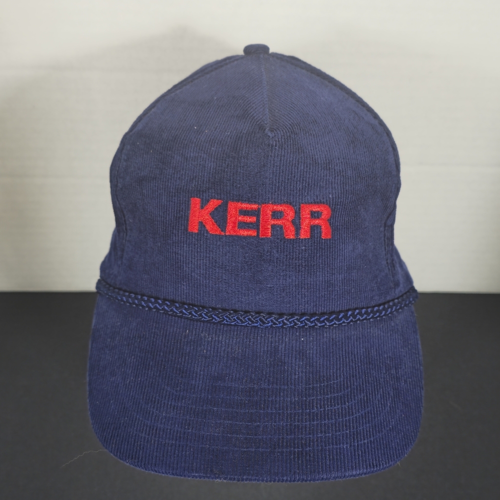 Vintage Kerr Navy Snapback Cap Hat
